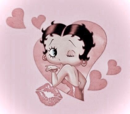 Betty Boop Pfp, Betty Boop, Lips, Pink