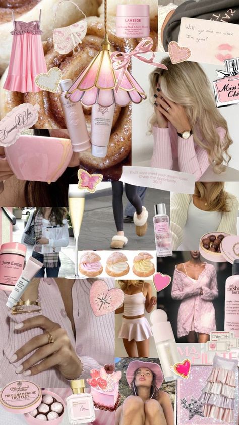 Pink Glam Aesthetic, Design Vision Board, Home Vision Board, Lalala Girl, Vision Board Idea, Interior Design Vision Board, Affirmations Vision Board, Manifestation Vision Board, Pink Princess Aesthetic