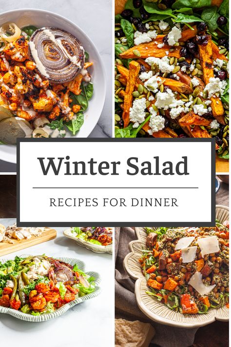 Warm Winter Salad, Recipes Healthy Breakfast, Winter Salads, Winter Salad Recipes, Green Salad Recipes, Warm Salad, Winter Salad, Salad Recipes For Dinner, Recipes For Dinner