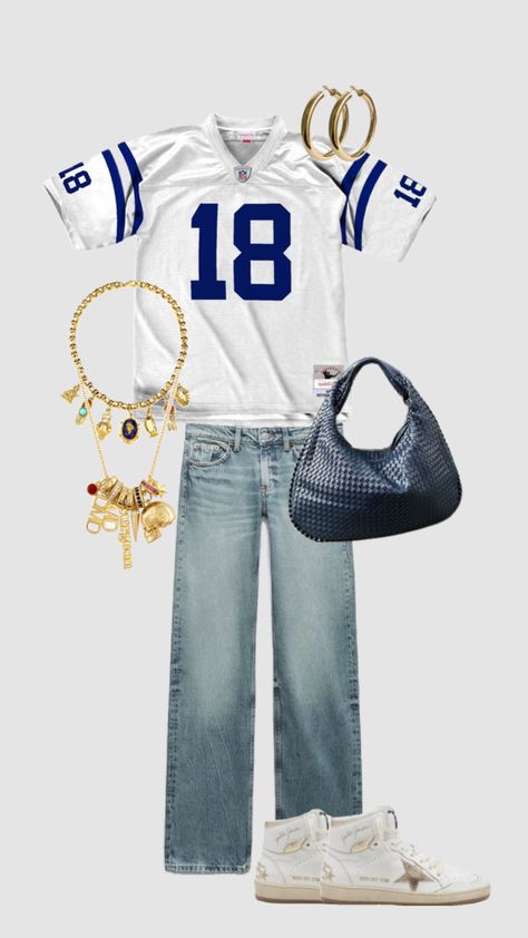 #jewellery #spring #outfit #outfitinspo #outfitidea #shuffle #shffls #y2k #blue American Football, Outfit Idea, Not Mine, Football, Outfit Inspo