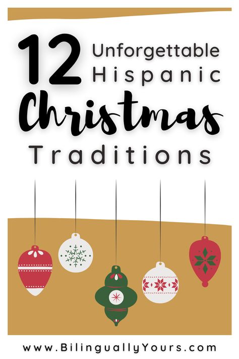 Hispanic Christmas Decorations, Latino Christmas, Spanish Christmas Decorations, Hispanic Christmas, Christmas In Spanish, Spain Christmas Traditions, Spanish Christmas Activities For Kids, Spanish Class Christmas Door, Christmas Spanish Activities