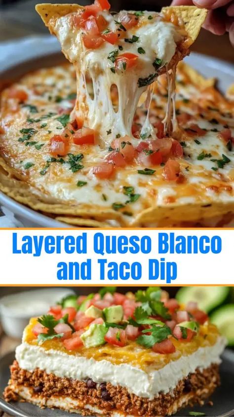 Layered Taco Dip With Beef, Taco Layer Dip, Baked Taco Dip, Easy Mexican Appetizers, Hot Taco Dip, Seven Layer Taco Dip, Cream Cheese Taco Dip, Crockpot Dips, Mexican Dip Recipes