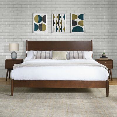 Hardwood Headboard, Landon King, Mahogany Bed, Bedroom Redo, Solid Wood Platform Bed, Favorite Bedding, Solid Wood Bed, Mattress Frame, Bed Reviews