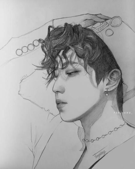 Boy Sketch, Weird Drawings, Korean Painting, Anime Lock Screen Wallpapers, Target Practice, Drawing Wallpaper, Kpop Drawings, Drawing Tutorial Easy, Bts Drawings