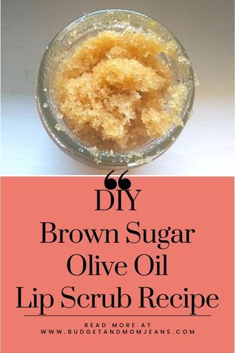 DIY Brown Sugar Olive Oil Lip Scrub Recipe - skin overload Diy Olive Oil, Sugar Lip Scrub Diy, Diy Brown Sugar, Sugar Scrub Diy Peppermint, Body Scrub Homemade Recipes, Sugar Scrub Homemade Recipe, Diy Sugar Scrub Recipe, Facial Recipe, Lip Scrub Recipe