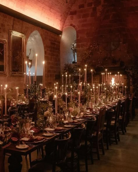 Green Wedding Shoes | Jen | Moody + medieval 🏰 ⚔️⁠ ⁠ There’s no good way to prepare you for how much you're gonna love Judy + Sarah’s stunningly edgy and enchanted… | Instagram Victorian Wedding Decor, Dark Academia Wedding, Moody Tablescape, Candlelit Wedding, Nights In White Satin, Edgy Wedding, Chelsea Wedding, Lovers Eyes, Medieval Wedding