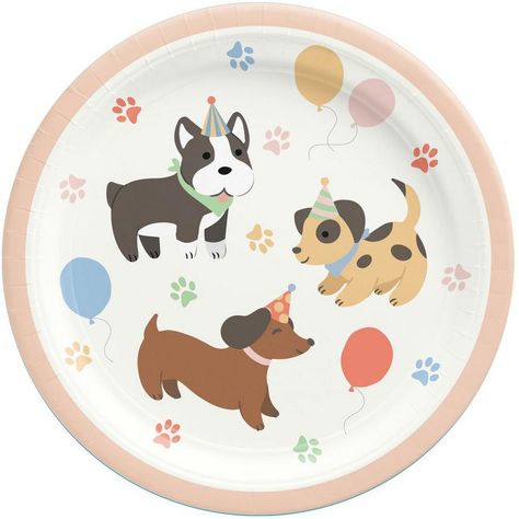 Get ready to unleash the fun with our Pawsome Party Paper Lunch Plates! These adorable dog-themed plates are perfect for serving up birthday meals snacks and treats making every bite a tail-wagging adventure. Featuring three playful pups wearing party hats along with colorful balloons and paw prints these plates add a pawsitively delightful touch to any birthday celebration. pbPawsome Party Paper Lunch Plates product details:-b-p ul li8 plates per package-li li9in diameter-li liPaper-li -ul Puppy Dog Birthday Party Ideas, Pup Birthday Party, Puppy Birthday Party Decorations, Dog Themed Birthday Decorations, Puppy 2nd Birthday Party Boy, Dog Second Birthday Party, Kids Dog Themed Birthday Party, Dog Themed First Birthday, Paw-ty Birthday Party