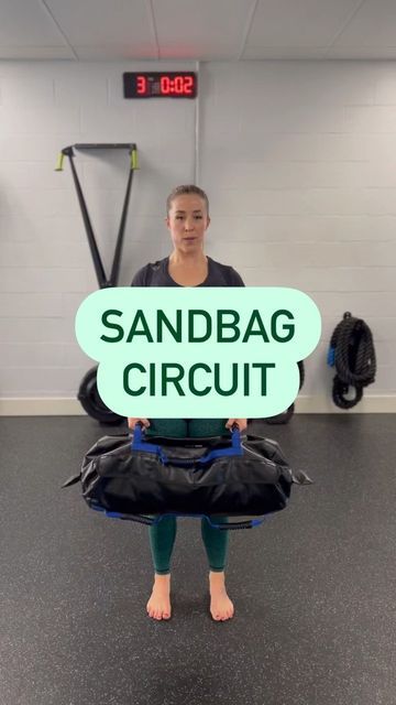 Cari Satre on Instagram: "Full Body Sandbag Workout A Full Body Circuit you can do at home or at the gym! 💪🏼 ⚡️8 per side MAX Lunge ⚡️8 Bent Over Row ⚡️8 per side Front Loaded Lateral Step up ⚡️8 Push Press 💦 60 - 90 sec rest 💦 ⚡️ 4-5 rounds ⚡️ 🚨Tip: Grab a weight that challenges you to really feel the complexity of the exercises. #trainertip #performbetter #formmatters #fitness #workout #mobilitytraining #strengthtraining #functionaltraining #ultimatesandbag #dvrt #sandbag #usb #circuitt Core Bag Workout, Crossfit Workouts Wod Full Body, Sandbags Workout, Sandbag Exercises, Functional Training Workouts, Sandbag Workout, Crossfit Workouts Wod, Bent Over Row, Sandbag Training