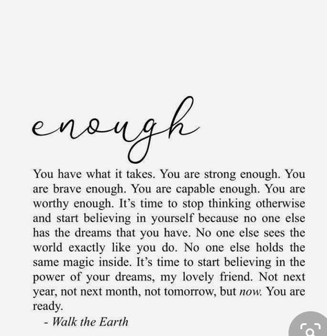 Quotes About Being Enough, Excellence Is A Habit, Yoga Reading, Earth Quotes, Its Time To Stop, Good Morning Texts, Literature Quotes, Positive Quotes Motivation, You Are Strong