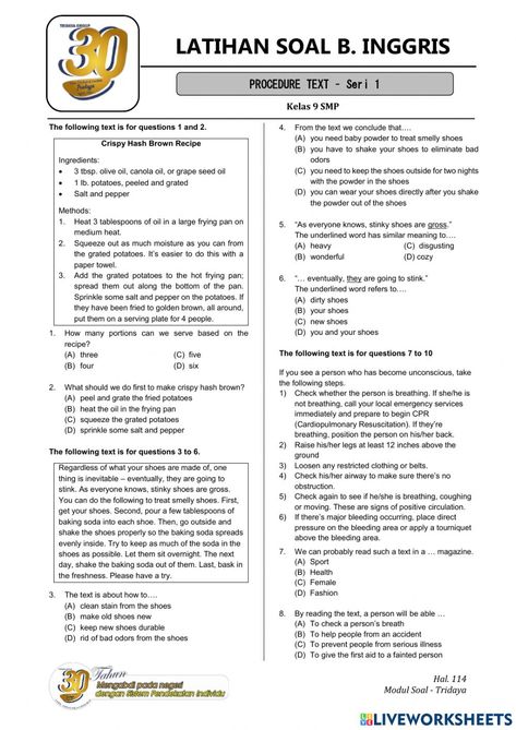 Procedure Text, English Liveworksheet, Procedural Text, Degrees Of Comparison, English Subject, 1 Worksheet, English Worksheet, Esl Lesson Plans, English Grammar Worksheets