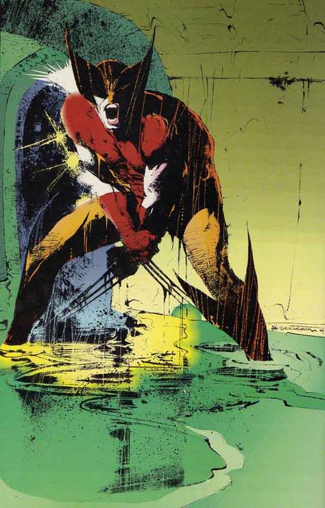 Wolverine #50 [by Bill Sienkiewicz] Bill Sienkiewicz, Wolverine Logan, Marvel Wolverine, Wolverine Art, The Wolverine, Fictional Men, Wolverine Marvel, Uncanny X-men, Marvel Comics Art