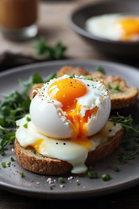 Air Fryer Poached Eggs | KitGiz Eggs Air Fryer Recipes, Air Fryer Poached Eggs, Air Fryer Eggs, Quick Healthy Breakfast Ideas, Cooking Poached Eggs, Easy Poached Eggs, Poached Egg Recipe, How To Make A Poached Egg, Protein Rich Snacks