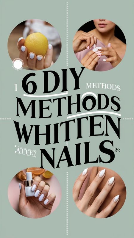 Say goodbye to yellowing nails! Discover 6 easy DIY methods to brighten and whiten your nails at home. From natural remedies to household hacks, these tips will leave your nails looking fresh and fabulous.  Click to unlock your nail whitening secrets today!  #DIY #NailCare #BeautyHacks Diy Natural Nails At Home, Natural Nails At Home, How To Whiten Nails, Cute Yellow Nails, Diy Natural Nails, Yellow Nail Designs, Nail Whitening, Nail Care Diy, Neon Nail Art