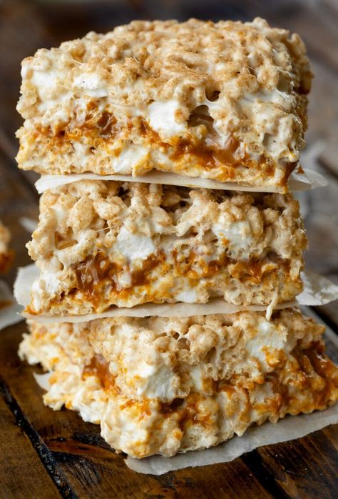 Krispie Treats Recipe, Sweet Basil, Lake Food, Camping Recipes, Rice Crispy Treats, Summer Camping, Rice Krispie Treats, Crispy Treats, Rice Krispie