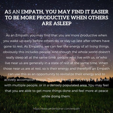 Are you an Empath? An Empath can feel and take on other people’s (both positive and negative) emotions, energy and, or, physical symptoms, and have an innate ability to intuitively feel and perceive others. Empaths are emotional sponges and have a higher sensitivity to outside stimuli such as sounds, crowds, and hectic environments. Empaths are gifted at reading body language and energy and have the intuitive gift of Clairempathy. https://www.amberbytner.com/empath When An Empath Has Had Enough, Empath Sexuality, Loving An Empath, Empath Self Care, Empath Overload, Empath Burnout, Empaths Quotes, Empath Art, Dark Empath