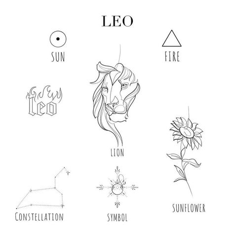 Lion Zodiac Tattoo, Leo Tattoo Ideas, Small Leo Tattoo, Couples Zodiac Tattoos, Tattoo Leo, Leo Sign Tattoo, Small Lion Tattoo, Zodiac Signs Leo Tattoo, Leo Zodiac Tattoos