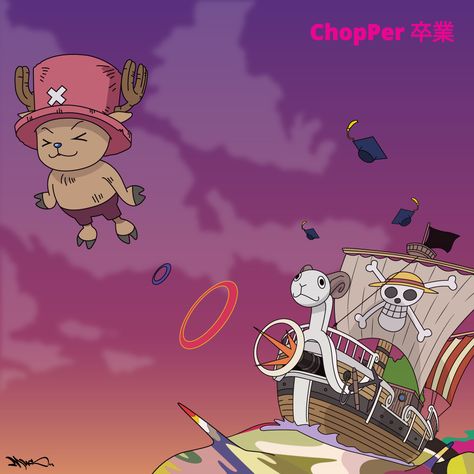 Graduation Album, One Piece Chopper, Graduation Poster, One Piece Photos, Cover Album, Arte Van Gogh, One Piece Wallpaper Iphone, One Piece Funny, One Peice Anime