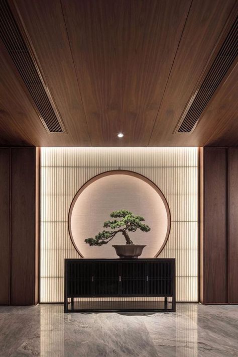 30 Modern Interior Design With Japanese Influences | Home Design And Interior Modern Japanese Interior, New Chinese Interior, Chinese Living Room, Chinese Style Interior, Japan Interior, Asian Interior Design, Japandi Interior Design, Zen Interiors, Japanese Home Design