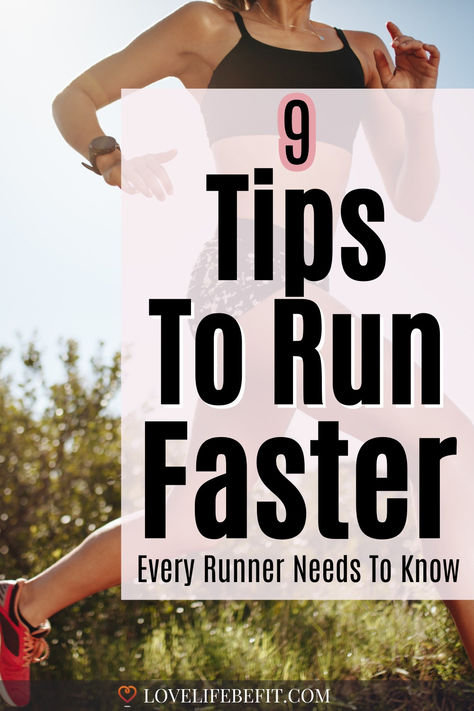 running tips to run faster How To Improve Your Running, How To Improve Running Stamina, How To Run Correctly, Tips To Run Faster And Longer, Tips To Run Faster, How To Become A Better Runner, Run Faster Tips, Running Strategies, How To Get Faster At Running