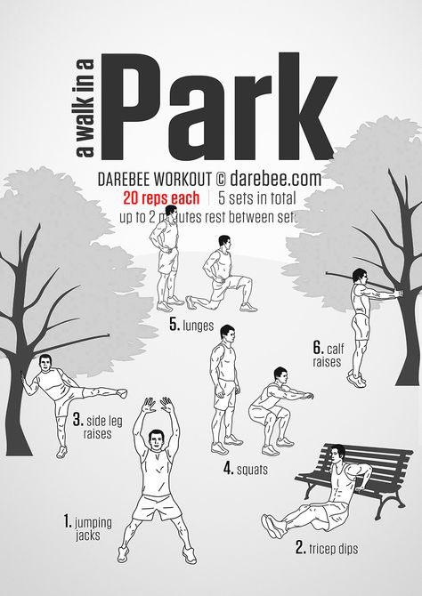 Next time you take a walk in the park add this routine! Park Workout Park Exercises, Playground Workout, Kids Workout, Park Workout, 100 Workout, Exercise Workouts, Exercise Plans, Sports Science, Fitness Guide