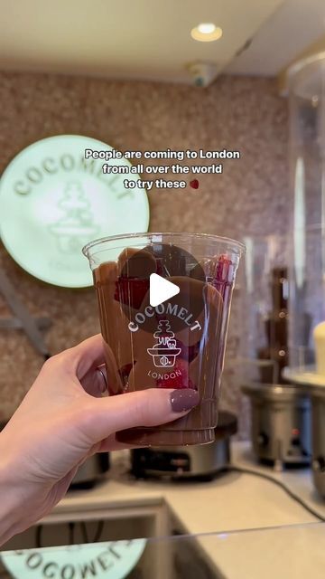 Cocomelt London on Instagram: "This is your sign to try Cocomelt’s viral strawberry chocolate cups 🍓🍫   Join us or order online via the link in bio 🤤  #strawberrycup #londonfoodies #londondesserts #londondessert #londondessertspot #londonfoodblogger #strawberrycups #londonmusttry #timeoutlondon" London, Strawberry Chocolate, Chocolate Cups, Chocolate Strawberries, Order Online, Food Blogger, Join Us, Link In Bio, On Instagram