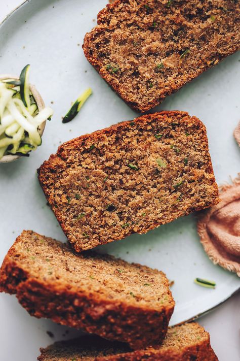 Zuchinis Banana Bread Recipe Gluten Free, Grain Free Zucchini Bread, Gf Vegan Zucchini Bread, Healthy Vegan Zucchini Bread, Gluten Free Vegan Zucchini Bread, Vegan Zucchini Bread Recipes, Gf Zucchini Bread, Zucchini Recipes Vegan, Zucchini Muffins Gluten Free