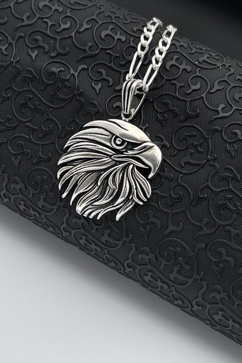 Eagle Pendant, Patriotic Jewelry, Eagle Necklace, Simple Tattoo Designs, Simple Tattoo, Animal Pendant, Bmw Love, Silver Eagle, Silver Eagles