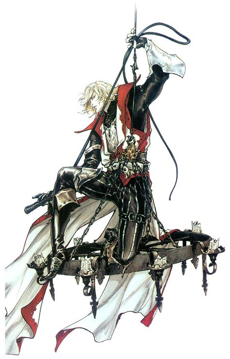 Leon Belmont on Chandelier - Characters & Art - Castlevania: Lament of Innocence Leon Belmont, Ayami Kojima, Castlevania Games, Castlevania Dracula, Castlevania Wallpaper, Castlevania Anime, Chandelier Art, Vampire Art, Comics Art