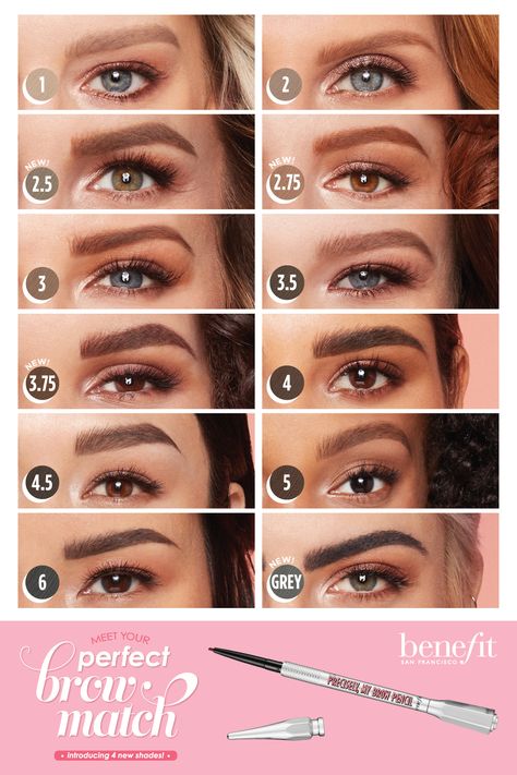 Brow Microshading, Eye Tricks, Precisely My Brow Pencil, Eyebrow Makeup Tips, Brow Color, Hooded Eye Makeup, How To Grow Nails, Natural Brows, Best Eyebrow Products