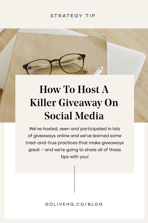 One of the BEST and most successful ways to celebrate your launch AND get new eyes on your social media and website is by hosting a killer giveaway. We’ve hosted, seen and participated in LOTS of giveaways online and we’ve learned some tried-and-true practices that make giveaways great, and we’ve learned some mistakes along the way – and we’re going to share all of those tips with you!