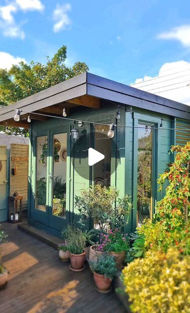 Yvonne Purcell on Instagram: "Ad Just a snippet of how I transformed this outdoor room by @gardenhouse24.ie into my own little sanctuary 🌿🌱
.
I've saved details and links of the Monaco 28 and cabins you might like too on my highlights and also a reel of the guys putting cabin together. Amazing 🙌
.
Have a wonderful day xx 
.
.
.
Garden room by @gardenhouse24.ie
.
.
.
#interior4inspo 
#interior_and_living 
#pottedgarden
#outdoorroom 
#gardensofinstagram 
#interiorwarrior #summerhouse
#gardenideas #summergarden
#homesandgardens 
#myhousebeautiful 
#outdoorlivingspace
#containergarden
#interior_and_home 
#pottedgarden 
#autumngarden
#gardenloversofinstagram
#gardeninspirations
#tv_living #tv_stories 
#tv_stilllife 
#mygardentoday 
#originmagazine 
#apartmenttherapy
#irishhomes  #tinygarden Garden Home Interior, Garden House Ideas Buildings, Garden Cabin Interior, Inside Summer House Ideas, Small Garden Room Ideas, Garden Room Interiors, Backyard Cabin, Garden Room Ideas, Garden Cabins