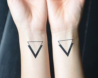 Triangle Tattoo Meaning, Minimalist Tattoo Meaning, Typography Tattoo, Triangle Tattoos, Disney Tattoo, Subtle Tattoos, Pattern Tattoo, Tattoo Pattern, Trendy Tattoos