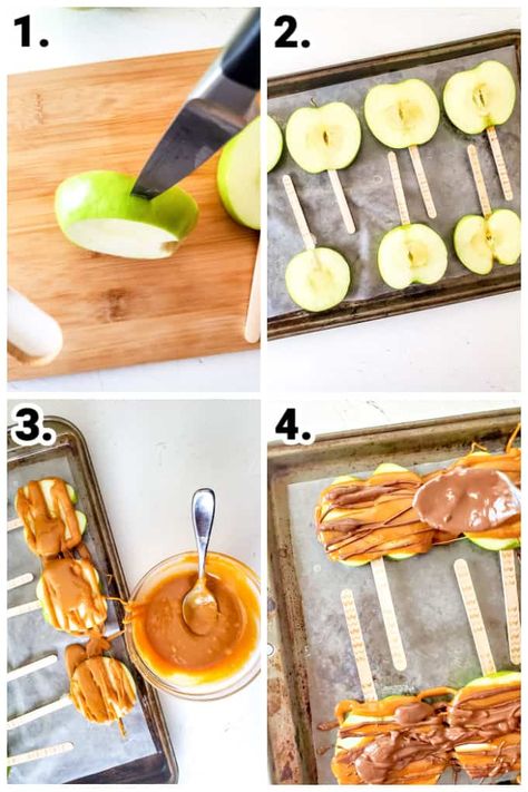 Caramel Apples On A Stick, Caramel Apple Popsicles, Caramel Covered Apple Slices, Sliced Candy Apples On A Stick, Candied Apple Slices Recipe, Sliced Carmel Apple, Sliced Caramel Apples On A Stick, Carmel Apple Slices On Stick, Carmel Apples Sliced