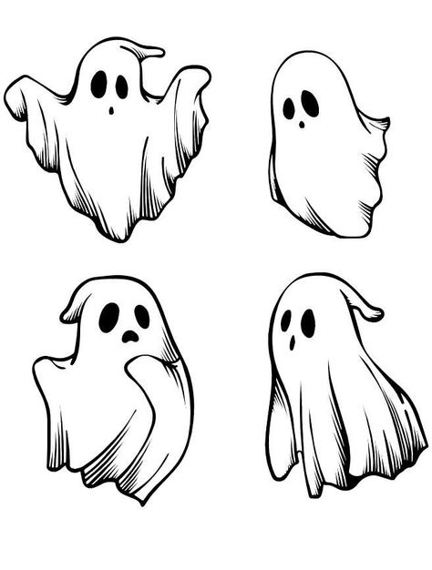 Ghost Clip Art Halloween, Ghost Drawing Ideas, Cricut Quotes, Svg Patterns, Halloween Svgs, Dnd Crafts, Black Ink Art, Halloween Infantil, Ghost Drawing