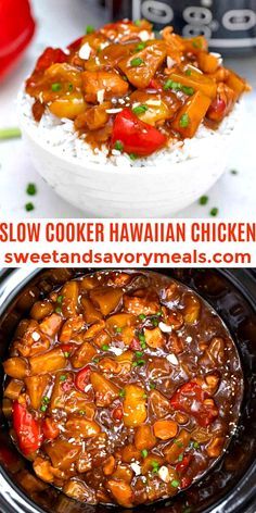 Chicken Tights, Slow Cooker Hawaiian Chicken, Hawaiian Chicken Recipe, Hawaiian Chicken Crockpot, Hawaiian Chicken Recipes, Savory Meals, Hawaiian Chicken, Chicken Crockpot, Pineapple Chicken