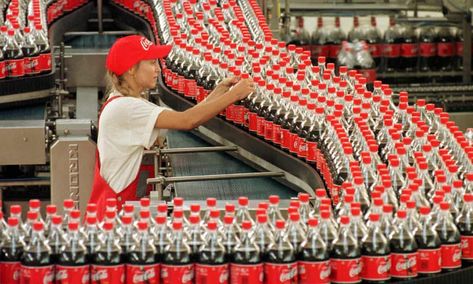 Coca Cola Factory, Fast Workers, How Much Sugar, Should Have Known Better, Coca Cola Bottles, Coke Cans, Oddly Satisfying Videos, Television Program, Satisfying Video