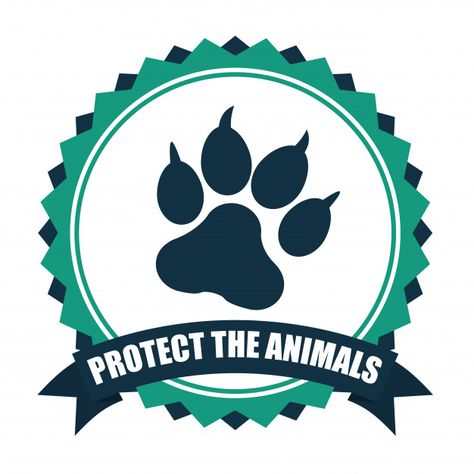 Save the animals design Premium Vector Animal Protection Logo, Protection Logo Design, Animals Endangered, Protection Logo, Animals Design, Animal Protection, Save Animals, Graphic Editing, The Animals