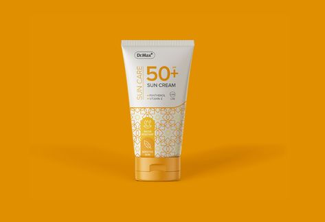 Sunblock Design, Beauty Post Ideas, Sun Tube, Cream Packaging Design, Label Packaging Design, Cream Packaging, Label Packaging, Cosmetic Packaging Design, Sun Cream