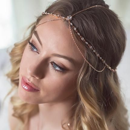 Chain Hair Accessories, Bohemian Bridal Headpiece, Forehead Hair, Chain Headband, Chain Headpiece, Hair Chain, Wedding Hair Head Piece, Hair Chains, Headpiece Jewelry