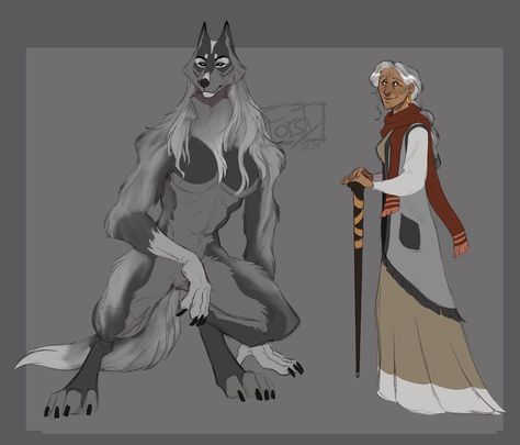 Werewolf Oc Female, Werewolf Oc Girl, Werewolf Girl Art, Old Werewolf, Wolf Character Design, Werewolf Oc Male, Werewolf Oc, Werewolf Drawing, Female Werewolves