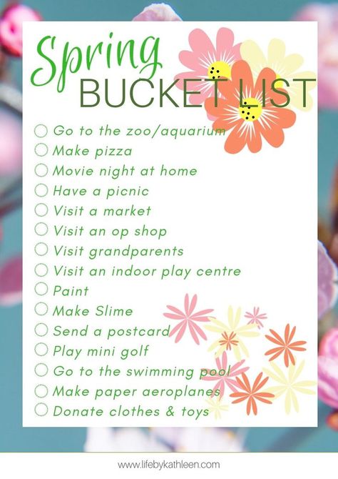 Amazing list of ideas for teen looking for things to do in spring. Including lots of fun activities for kids and even for adults. This free printable is great fun for the whole family. #ideas #spring #bucketlist #freeprintable #printable #springbreak #for Spring Bucket List, Spring Break Kids, Paper Aeroplane, Bucket List For Teens, Spring Break Destinations, Spring Break Trips, Spring Fun, Family Ideas, Holiday Calendar