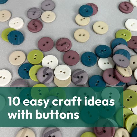 10 easy craft ideas with buttons Crafts Using Black Buttons, Button Magnets Diy, Button Crafts To Sell Diy Ideas, Button Ideas Crafts, Crafting With Buttons, Crafts With Buttons For Adults, Crafts With Buttons Project Ideas, Button Crafts Diy Project Ideas, Things To Do With Buttons