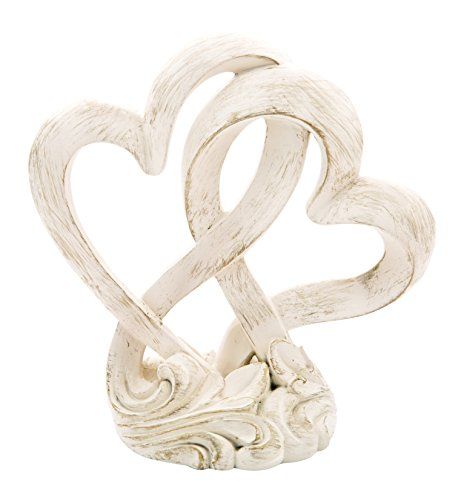 Fashioncraft 2509 Vintage Style Double Heart Design Cake Topper/Centerpiece Heart Wedding Cake Topper, Heart Wedding Cakes, Intertwined Hearts, Heart Cake Topper, Love Cake Topper, Wedding Cake Tops, Rustic Wedding Cake Toppers, Design Cake, Cool Wedding Cakes