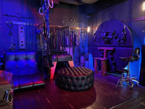 Dungeon at Photo Bang Bang Home Dungeon, Red Room Ideas 50 Shades Of Grey, Dungeon Room Playrooms Play Areas, Adult Toy Room, Red Playroom, Elegant Dorm Room, Pleasure Room, Dungeon Room, Couple Activities