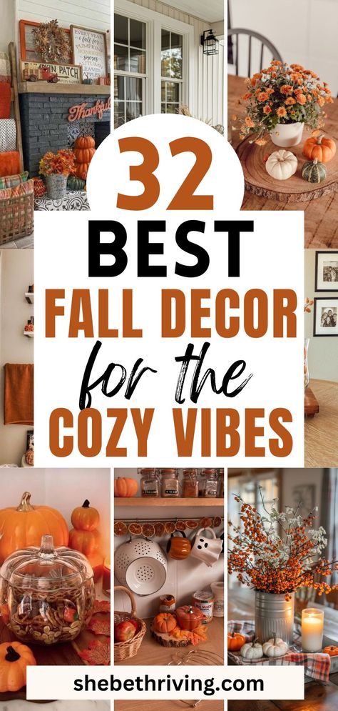 30+ Insanely Cozy Fall Decor Ideas To Feel The Vibes Over The Top Fall Decor, Fall And Thanksgiving Decor, Falldecor Decorating Ideas Indoor, How To Decorate For Fall, Fall Decorating Ideas For The Home, Fall Indoor Decor Ideas, Fall Basket Ideas, Indoor Fall Decor Ideas, Fall Basket