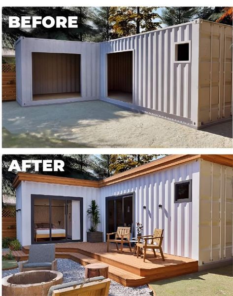 Living Container, Alternative Living, Shipping Container Home Designs, Storage Container Homes, Container Houses, Shipping Container Home, Container Buildings, Building A Container Home, Christmas Front Porch