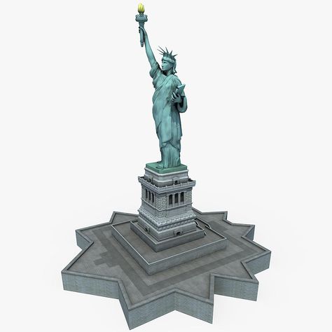 Statue of Liberty 3D Model #AD ,#Statue#Liberty#Model Statue Liberty, Lowpoly 3d, Loft Style Bedroom, The Statue Of Liberty, Style Bedroom, Loft Style, Low Poly, Psd Templates, Luxury Travel