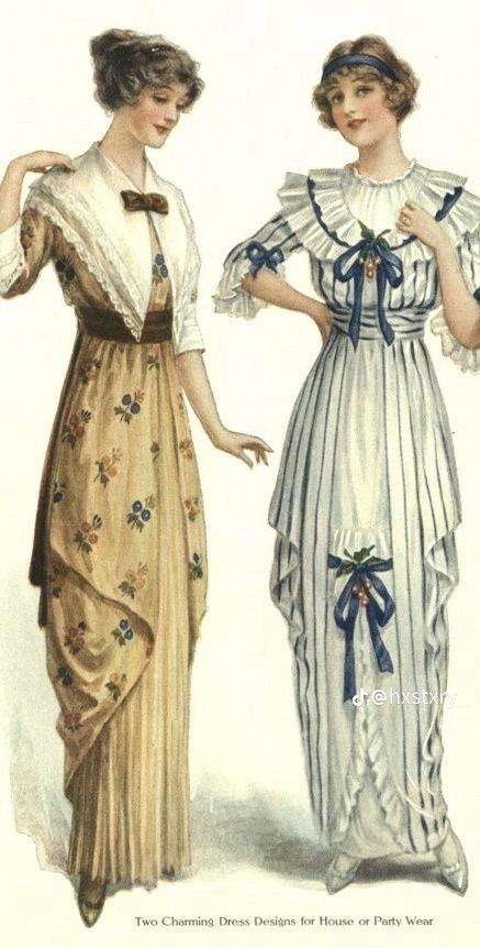 1915 Fashion Women, Edwardian Era Aesthetic, 1900s Fashion Woman, 1912 Fashion Women, 1910 Fashion Women, 1920 Dresses, 1915 Fashion, 1910 Dress, 1912 Fashion