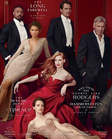 Group Photo Poses, Graydon Carter, Zendaya Style, Annie Leibovitz, Zendaya Coleman, Family Posing, Jessica Chastain, Fashion Portrait, Group Photos