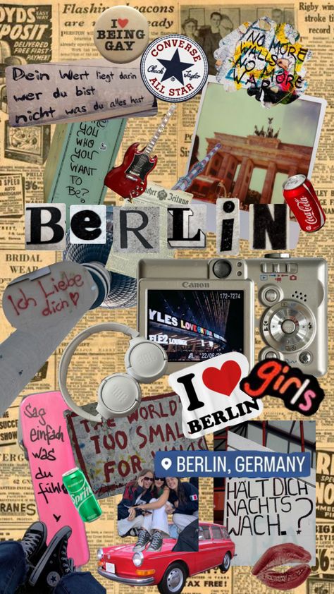 #berlin #deutschland #shufflefyp #wallpaper #vibes #vintage Berlin Germany Travel, Wallpaper Vibes, Germany Vacation, Travel Collage, Berlin City, Travel Wallpaper, Collage Poster, Aesthetic Collage, Berlin Germany